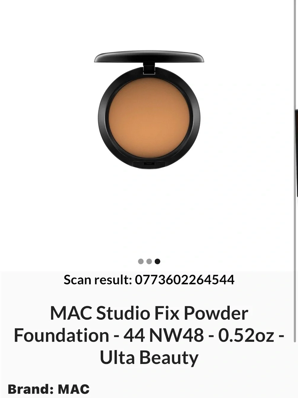 MAC Studio Fix Powder Plus Foundation NW48 15g Full Coverage NIB